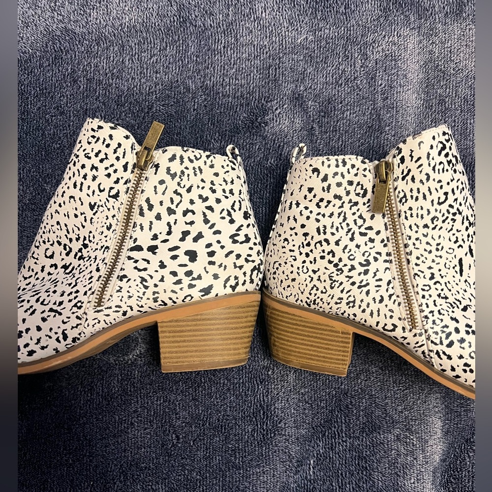 LEOPARD PRINT SHORT BOOT HEALS - Picture 5 of 6